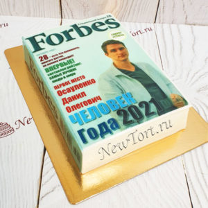 Торт журнал Форбс фотопечать ТМ454