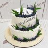 Свадебный торт с голубикой СТ163