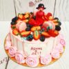 Торт ягодный леди Баг и цветы МТ164
