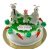 Торт семья кроликов ТГ136