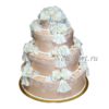 Свадебный торт бежевый СТ86
