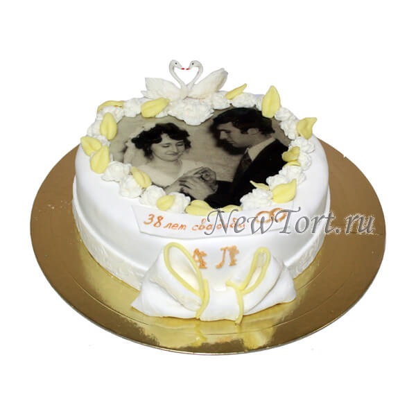 Торт на Деревянную Годовщину (на 5 лет Свадьбы) | Торт, Большие торты, Торт на годовщину свадьбы