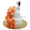 Свадебный торт с узорами СТ028