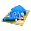 Торт голубой слоненок