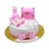 Розовый торт для принцессы ТД059