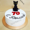 Торт с черным котом ТЖ045