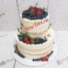 Открытый свадебный торт с ягодами СТ119