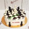 Торт шахматы круглый ТС070