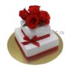Квадратный торт на годовщину свадьбы СТ128