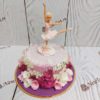 Торт с балериной и цветами ТД231