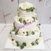 Свадебный торт с цветами СТ315