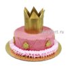 Красивая торт с короной
