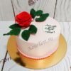 Торт с розой для любимой ТЖ143