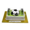 Торт футбольный с полу мячом ТС098