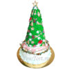 Новогодний торт "Елка 3D" с украшениями НТ151