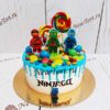 Торт герои Лего Ниндзяго и сладости МТ230