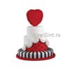 Большой торт с сердцем для влюбленных ВТ012