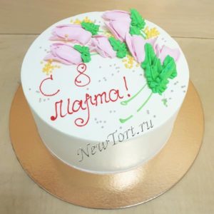 Торт на 8 марта кремовый