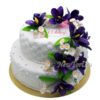 Большой торт с цветами на 8 марта