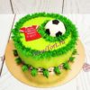 Торт с футбольным мячом для мальчика
