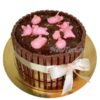 Новогодний торт "Свинки в шоколаде" с шоколадом и фигурками НТ143