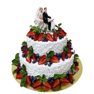 Свадебный торт с ягодами СТ200