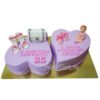 Двойной торт для мамы и дочки ТЖ213