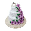 Свадебный торт розы и лебеди СТ523