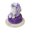 Свадебный торт разноцветные розы СТ532