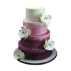 Свадебный торт с цветами СТ252