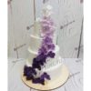 Большой свадебный торт с цветами СТ261