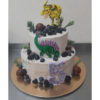 Торт динозавры с пряниками и ягодами МТ057