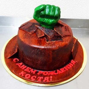 Торт  с кулаком