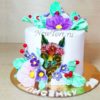 Торт лисенок с цветами ТЖ298
