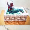 Торт с динозавром и фотопечатью МТ040
