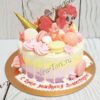 Торт Единорог с рожком и сладостями МТ118