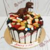 Ягодный торт с динозаврами ТД247