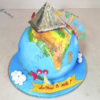 Торт - глобус и чудеса света