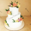 Свадебный торт с цветами СТ290