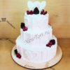 Свадебный торт с сердечками СТ323