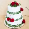 Свадебный торт с цветами СТ319
