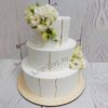 Свадебный торт с цветами СТ298