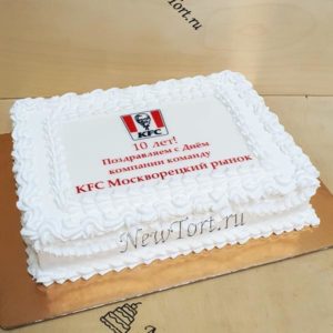 Корпоративный торт без мастики