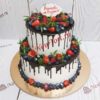 Торт с ягодами на юбилей ТЖ032