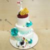 Свадебный торт с аистом СТ379