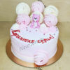 Торт на годик с розовым мишкой ТГ110
