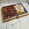 Торт - книга на выпускной с ягодами ТВ031