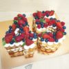 Торт цифра с ягодами - открытый ТЯ033