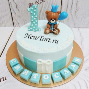 Торт мишка и шарик ТД221