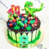 Торт с динозаврами для девочки МТ185